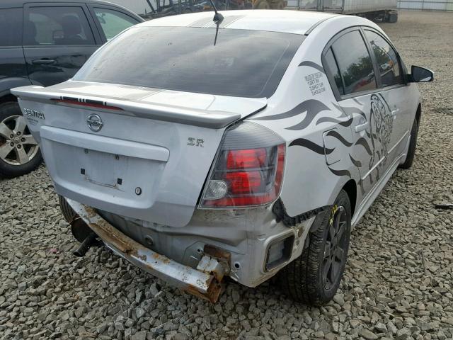 3N1AB61E19L664659 - 2009 NISSAN SENTRA 2.0 SILVER photo 4