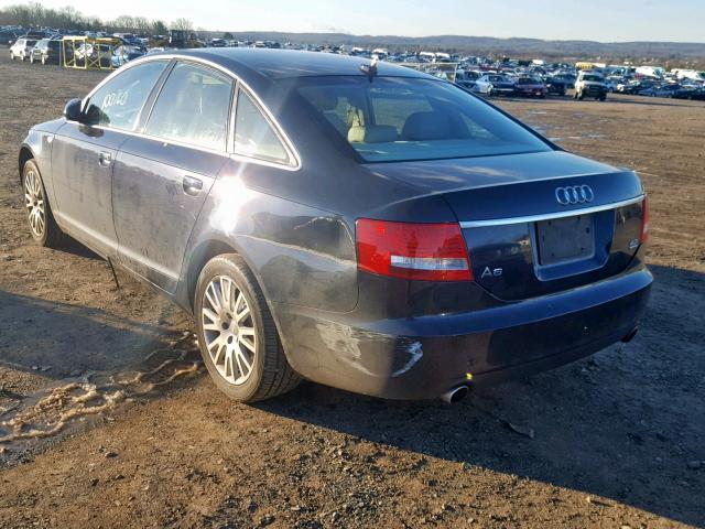 WAUDV74F27N076114 - 2007 AUDI A6 4.2 QUA BLUE photo 3