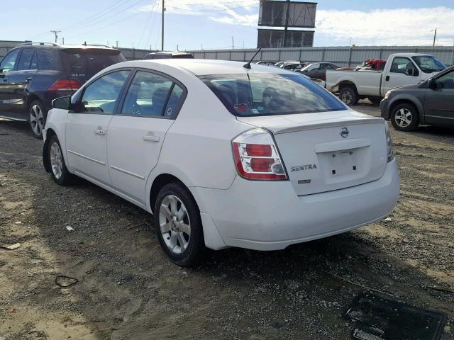 3N1AB61E68L657687 - 2008 NISSAN SENTRA 2.0 WHITE photo 3