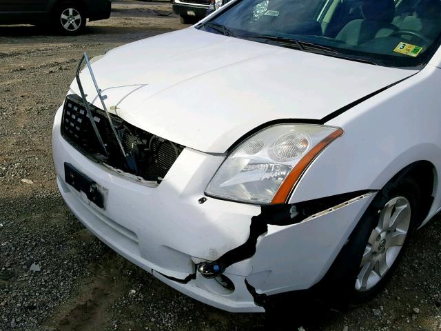 3N1AB61E68L657687 - 2008 NISSAN SENTRA 2.0 WHITE photo 9