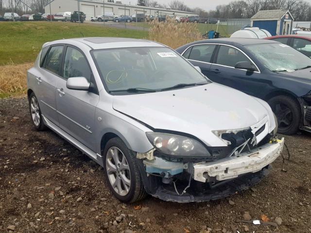 JM1BK344681818453 - 2008 MAZDA 3 HATCHBAC SILVER photo 1