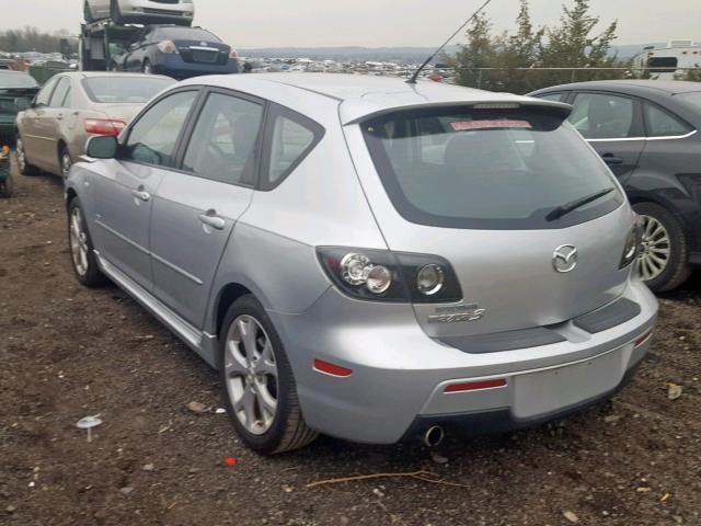 JM1BK344681818453 - 2008 MAZDA 3 HATCHBAC SILVER photo 3