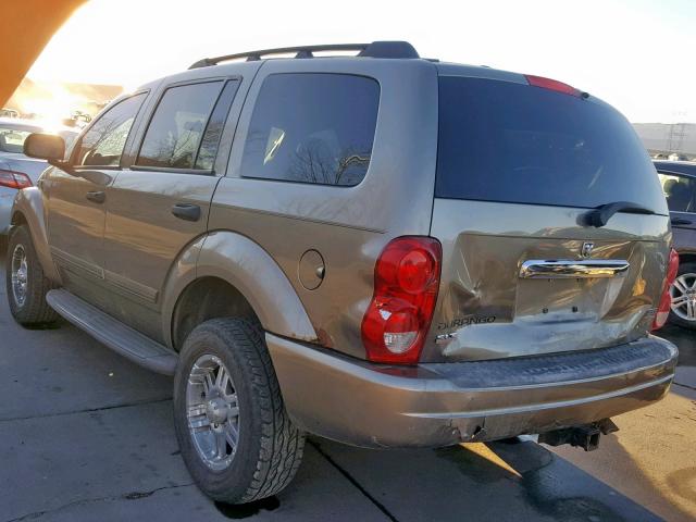 1D4HB48DX4F236446 - 2004 DODGE DURANGO SL GOLD photo 3