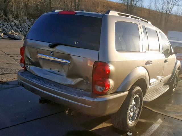 1D4HB48DX4F236446 - 2004 DODGE DURANGO SL GOLD photo 4