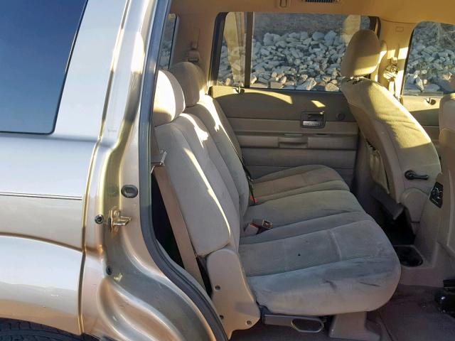 1D4HB48DX4F236446 - 2004 DODGE DURANGO SL GOLD photo 6