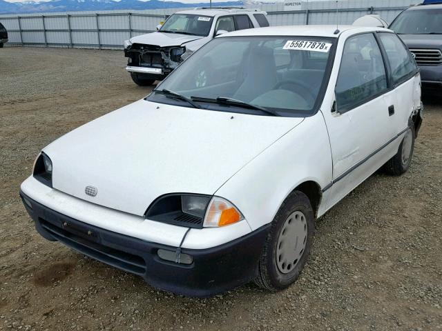 2C1MR2469R6729374 - 1994 GEO METRO WHITE photo 2