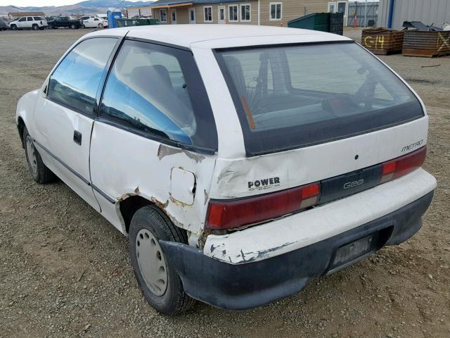 2C1MR2469R6729374 - 1994 GEO METRO WHITE photo 3