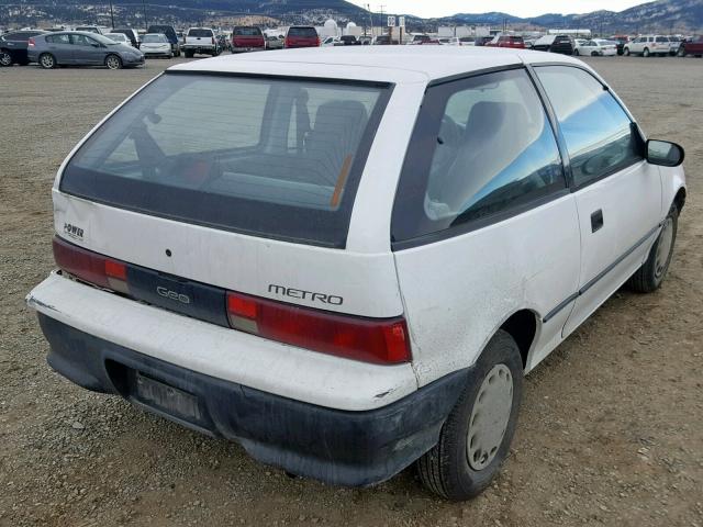 2C1MR2469R6729374 - 1994 GEO METRO WHITE photo 4