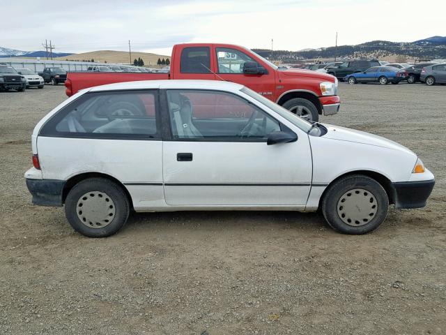 2C1MR2469R6729374 - 1994 GEO METRO WHITE photo 9