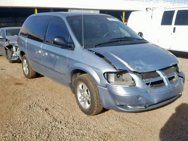 1D8GP45R54B578454 - 2004 DODGE CARAVAN SX BLUE photo 1