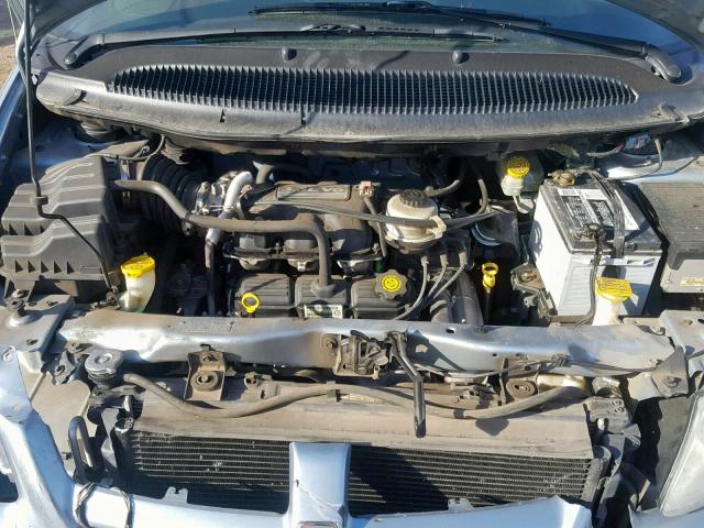 1D8GP45R54B578454 - 2004 DODGE CARAVAN SX BLUE photo 7