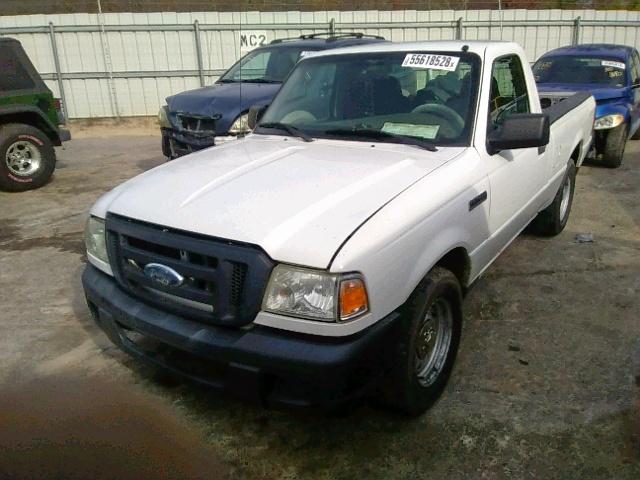 1FTYR10D66PA10338 - 2006 FORD RANGER WHITE photo 2