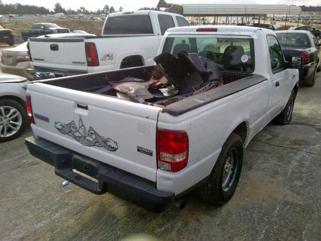 1FTYR10D66PA10338 - 2006 FORD RANGER WHITE photo 4