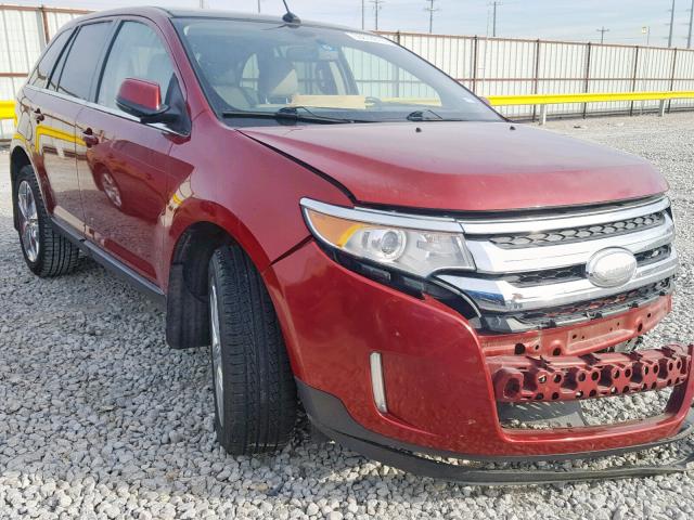 2FMDK3KC3DBB05734 - 2013 FORD EDGE LIMIT RED photo 1