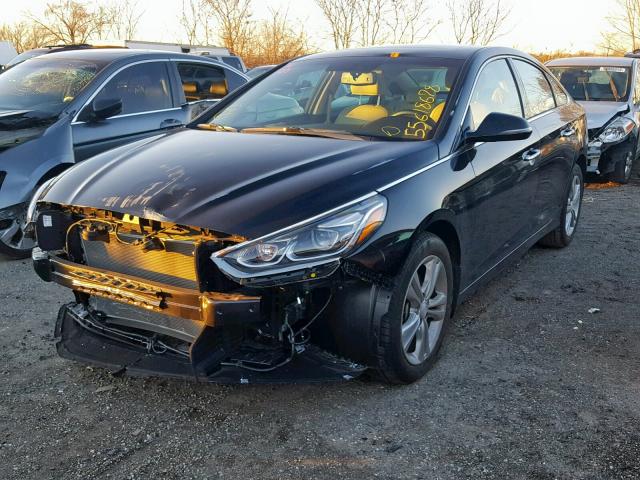 5NPE34AF8JH670391 - 2018 HYUNDAI SONATA SPO BLACK photo 2