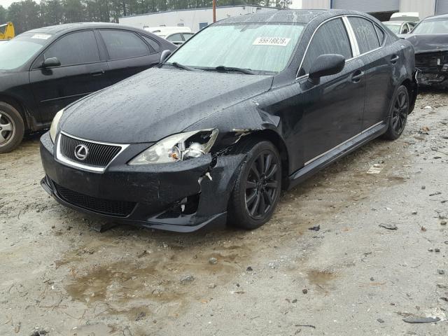 JTHCK262565007564 - 2006 LEXUS IS 250 BLACK photo 2