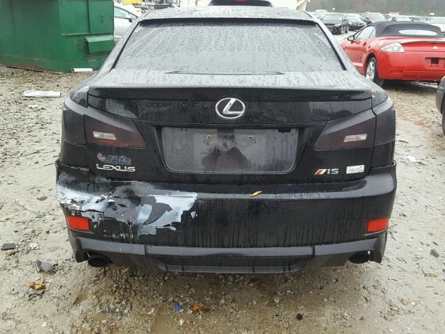 JTHCK262565007564 - 2006 LEXUS IS 250 BLACK photo 9