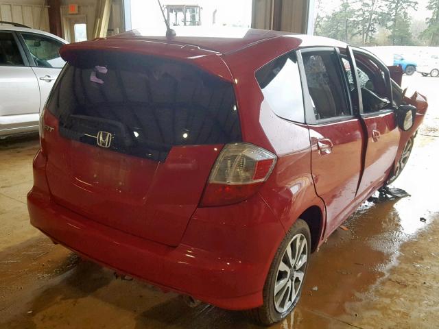 JHMGE8H58DC014472 - 2013 HONDA FIT SPORT RED photo 4