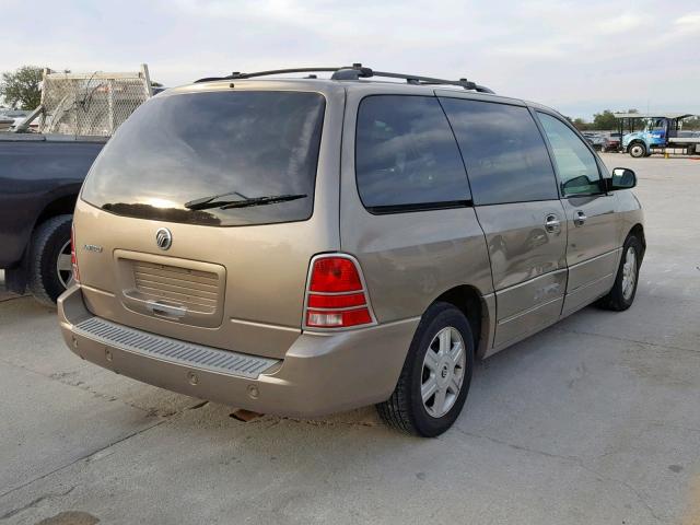 2MRDA20254BJ19336 - 2004 MERCURY MONTEREY TAN photo 4