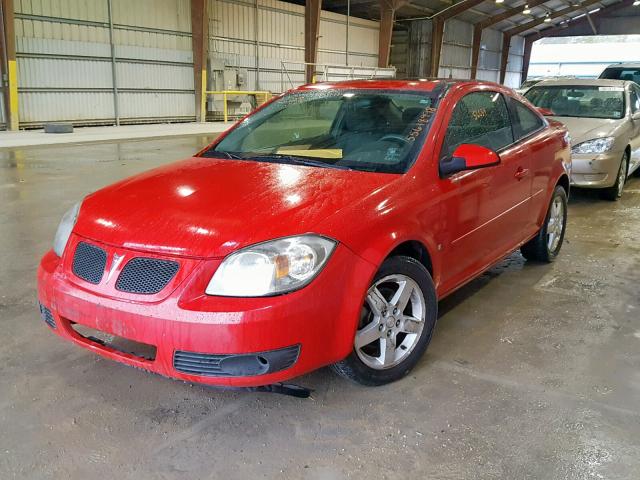 1G2AL15F677222594 - 2007 PONTIAC G5 RED photo 2