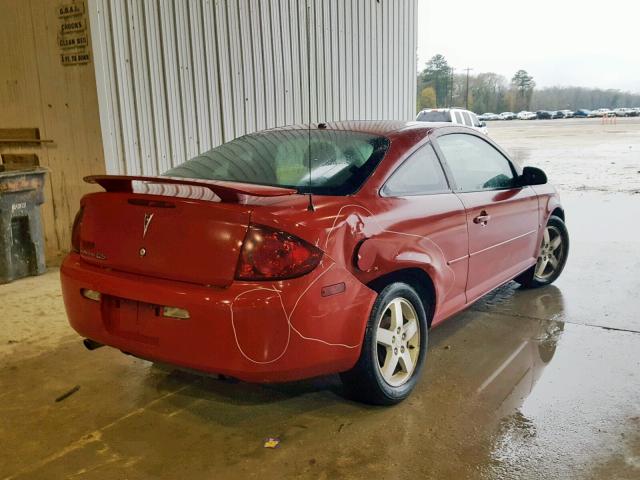 1G2AL15F677222594 - 2007 PONTIAC G5 RED photo 4