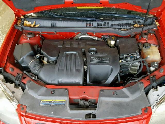 1G2AL15F677222594 - 2007 PONTIAC G5 RED photo 7