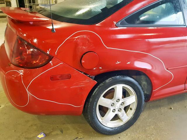 1G2AL15F677222594 - 2007 PONTIAC G5 RED photo 9