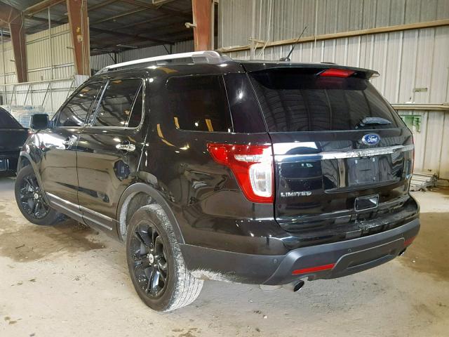 1FM5K7F94FGC02110 - 2015 FORD EXPLORER L BLACK photo 3