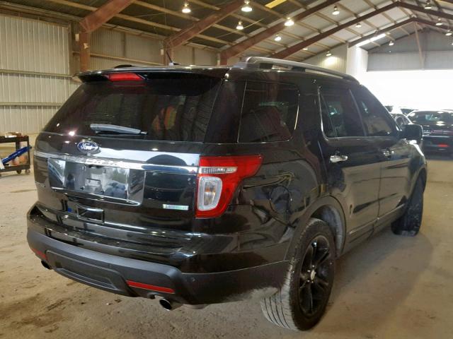 1FM5K7F94FGC02110 - 2015 FORD EXPLORER L BLACK photo 4