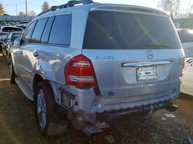 4JGBF71E57A192574 - 2007 MERCEDES-BENZ GL 450 4MA SILVER photo 3