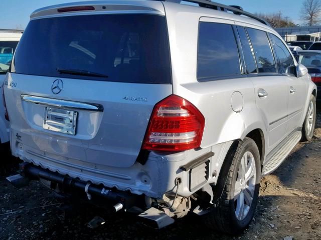 4JGBF71E57A192574 - 2007 MERCEDES-BENZ GL 450 4MA SILVER photo 4