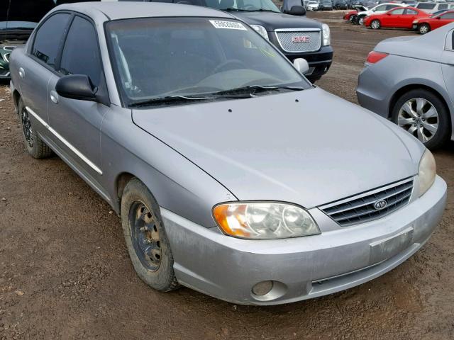 KNAFB121535245333 - 2003 KIA SPECTRA BA SILVER photo 1