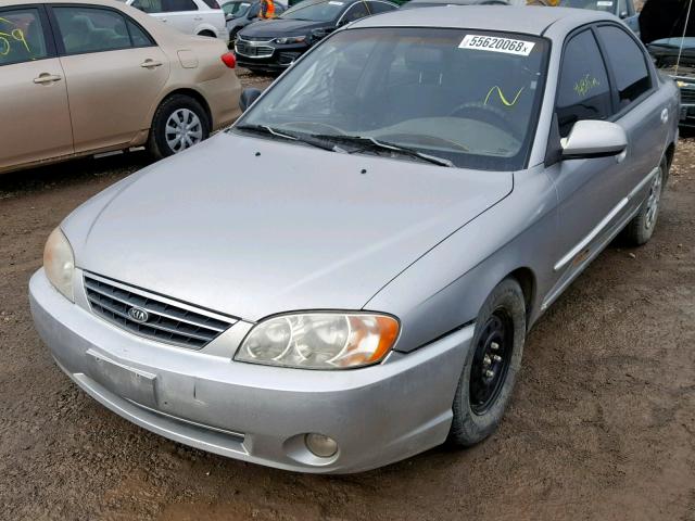 KNAFB121535245333 - 2003 KIA SPECTRA BA SILVER photo 2