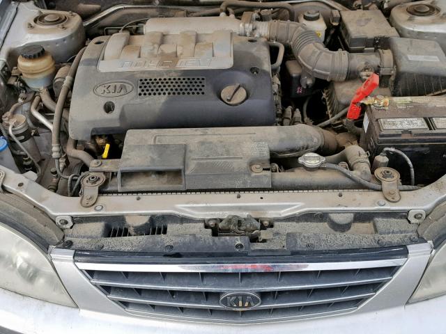 KNAFB121535245333 - 2003 KIA SPECTRA BA SILVER photo 7