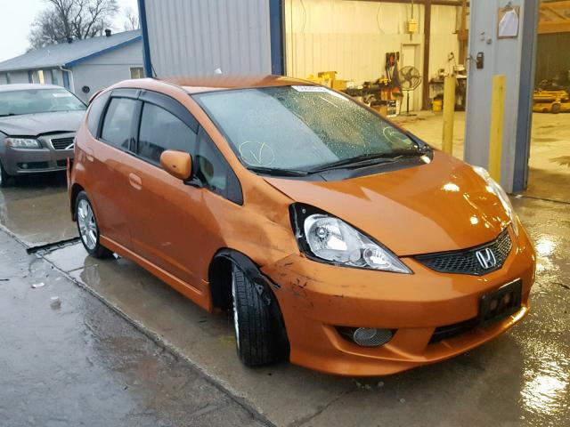 JHMGE88469S069264 - 2009 HONDA FIT SPORT ORANGE photo 1