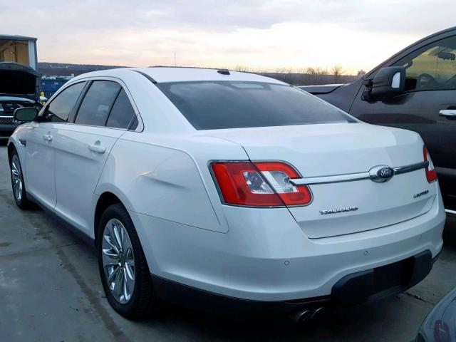 1FAHP2FW7BG189462 - 2011 FORD TAURUS LIM WHITE photo 3