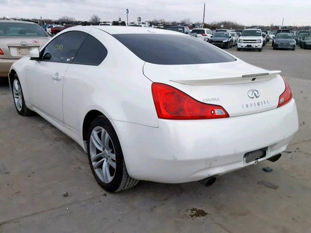 JN1CV6EL3AM150671 - 2010 INFINITI G37 WHITE photo 3