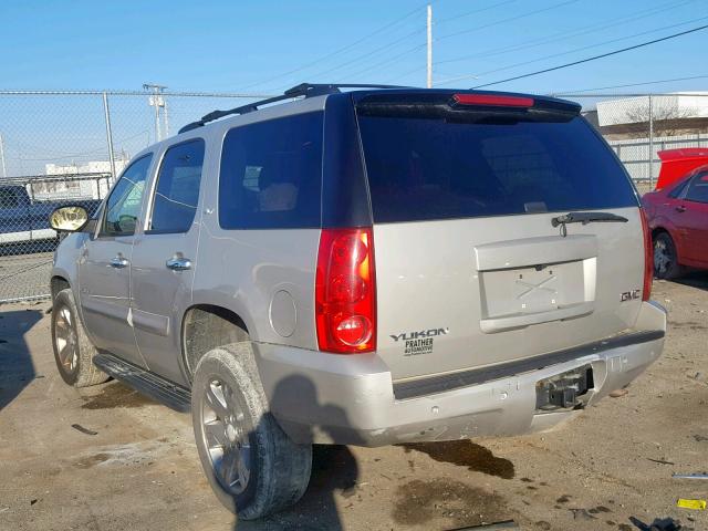 1GKFK13087J387279 - 2007 GMC YUKON BEIGE photo 3