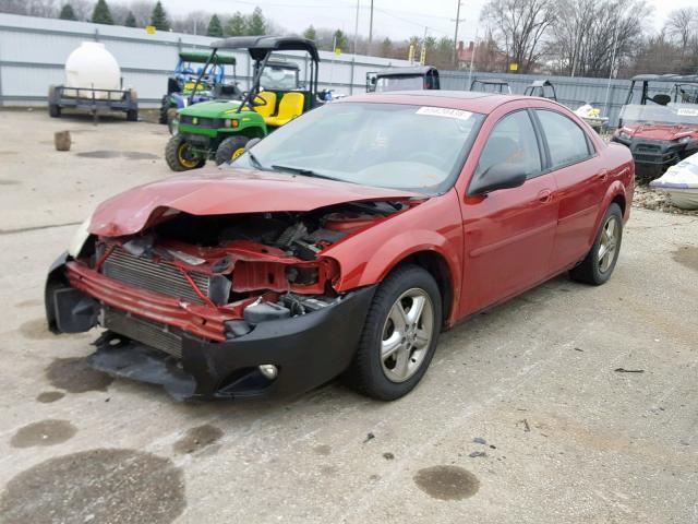 1B3EL56R94N102780 - 2004 DODGE STRATUS ES RED photo 2