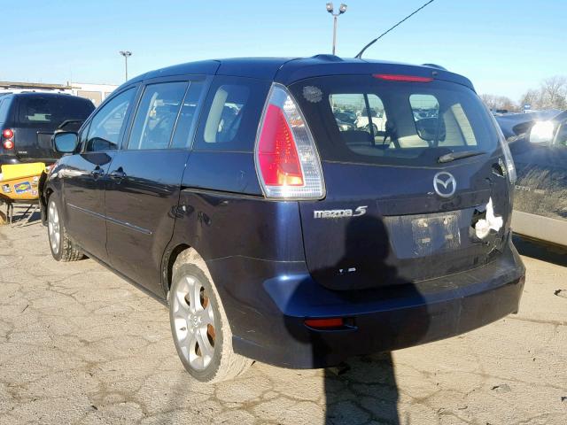 JM1CR29L890352364 - 2009 MAZDA 5 BLUE photo 3