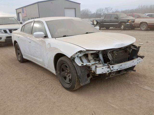 2C3CDXAGXFH732585 - 2015 DODGE CHARGER PO WHITE photo 1