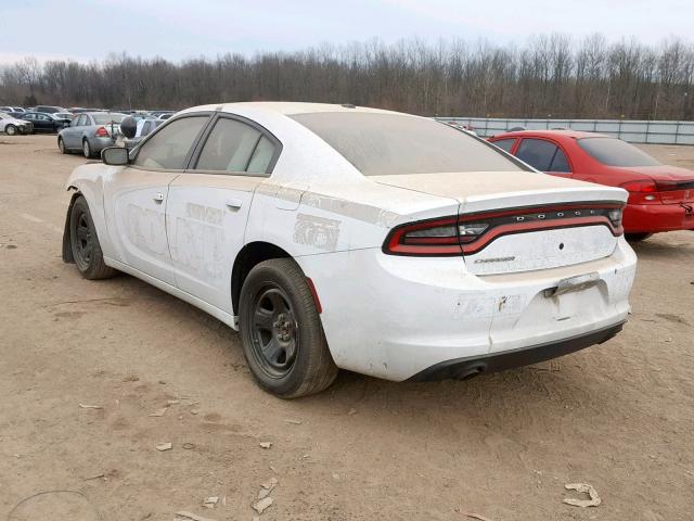 2C3CDXAGXFH732585 - 2015 DODGE CHARGER PO WHITE photo 3