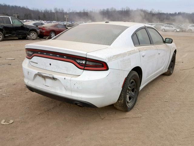 2C3CDXAGXFH732585 - 2015 DODGE CHARGER PO WHITE photo 4