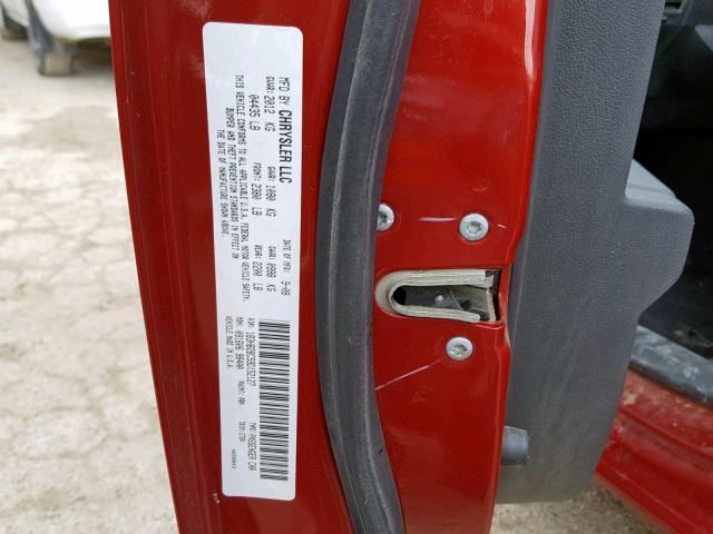 1B3HB28C59D152127 - 2009 DODGE CALIBER SE RED photo 10