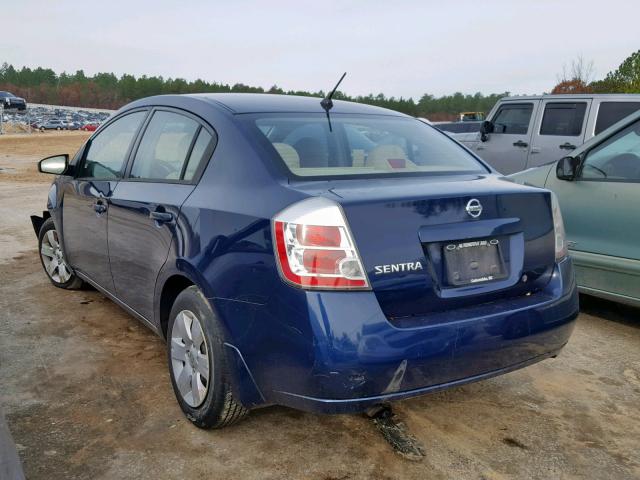 3N1AB61E88L744636 - 2008 NISSAN SENTRA 2.0 BLUE photo 3