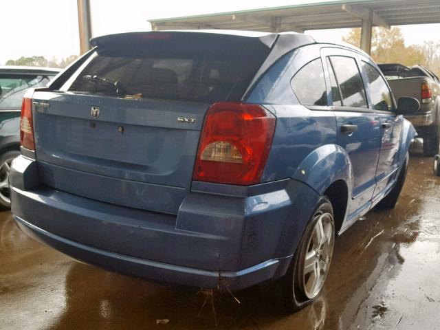 1B3HB48B77D542548 - 2007 DODGE CALIBER SX BLUE photo 4