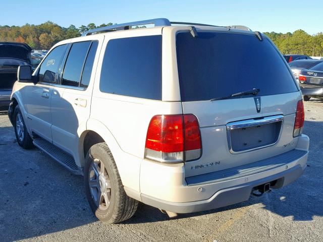 5LMEU88H75ZJ09702 - 2005 LINCOLN AVIATOR 米色 照片 3