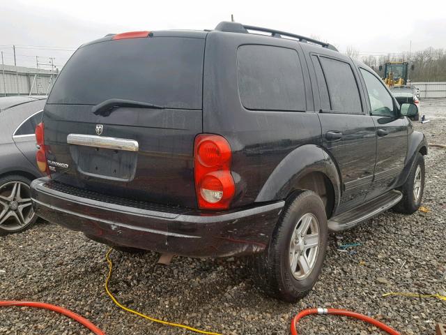 1D4HD48N34F229373 - 2004 DODGE DURANGO SL BLACK photo 4