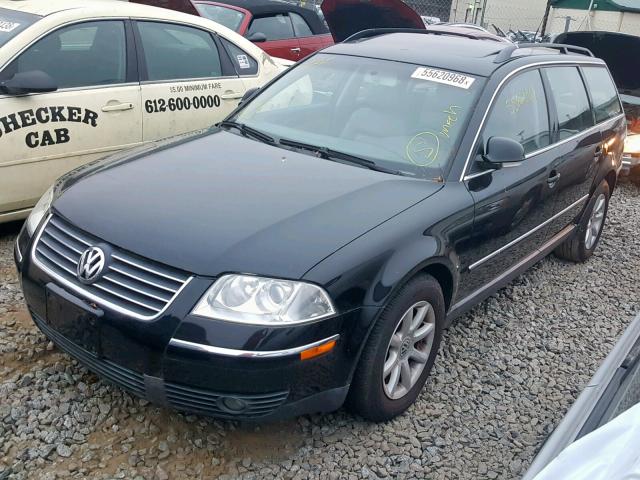 WVWVE63B54E276593 - 2004 VOLKSWAGEN PASSAT GLS BLACK photo 2