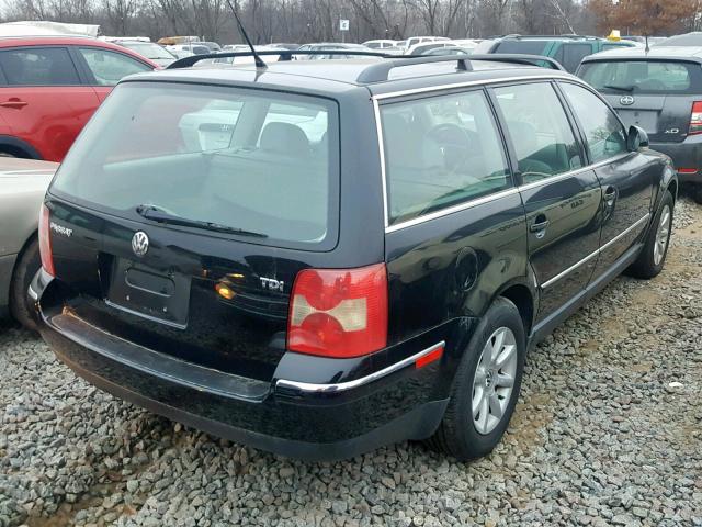 WVWVE63B54E276593 - 2004 VOLKSWAGEN PASSAT GLS BLACK photo 4